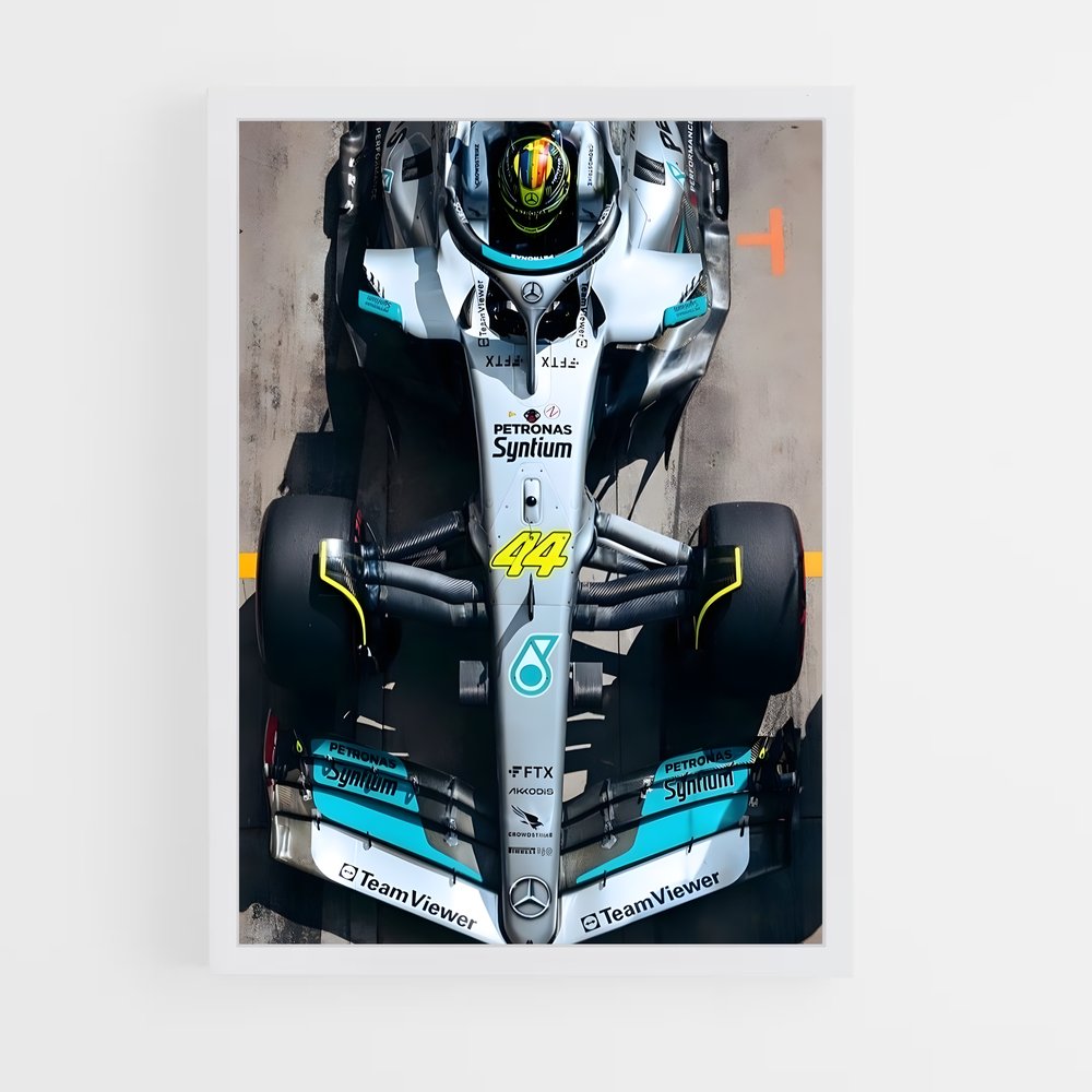 Poster Mercedes Prêt – affiche Voitures de Formule 1 (vue 3)